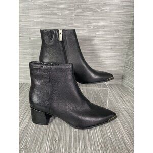 Kenneth Cole Womens Black Chelsea Heeled Boot‎ Shoes Pointed Toe Side Zip Sz 6.5